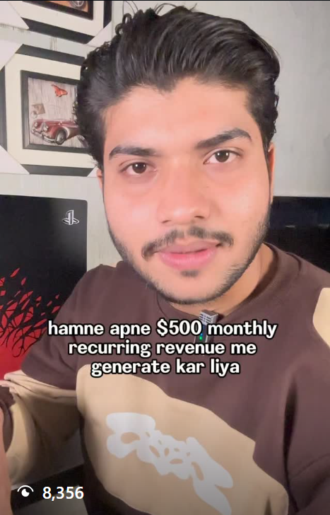 Hamne apne $500 MRR generate kar liya